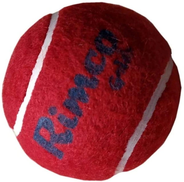 Rimco Best Quality Heavy Cricket Tennis Ball Red (Pack of 1)